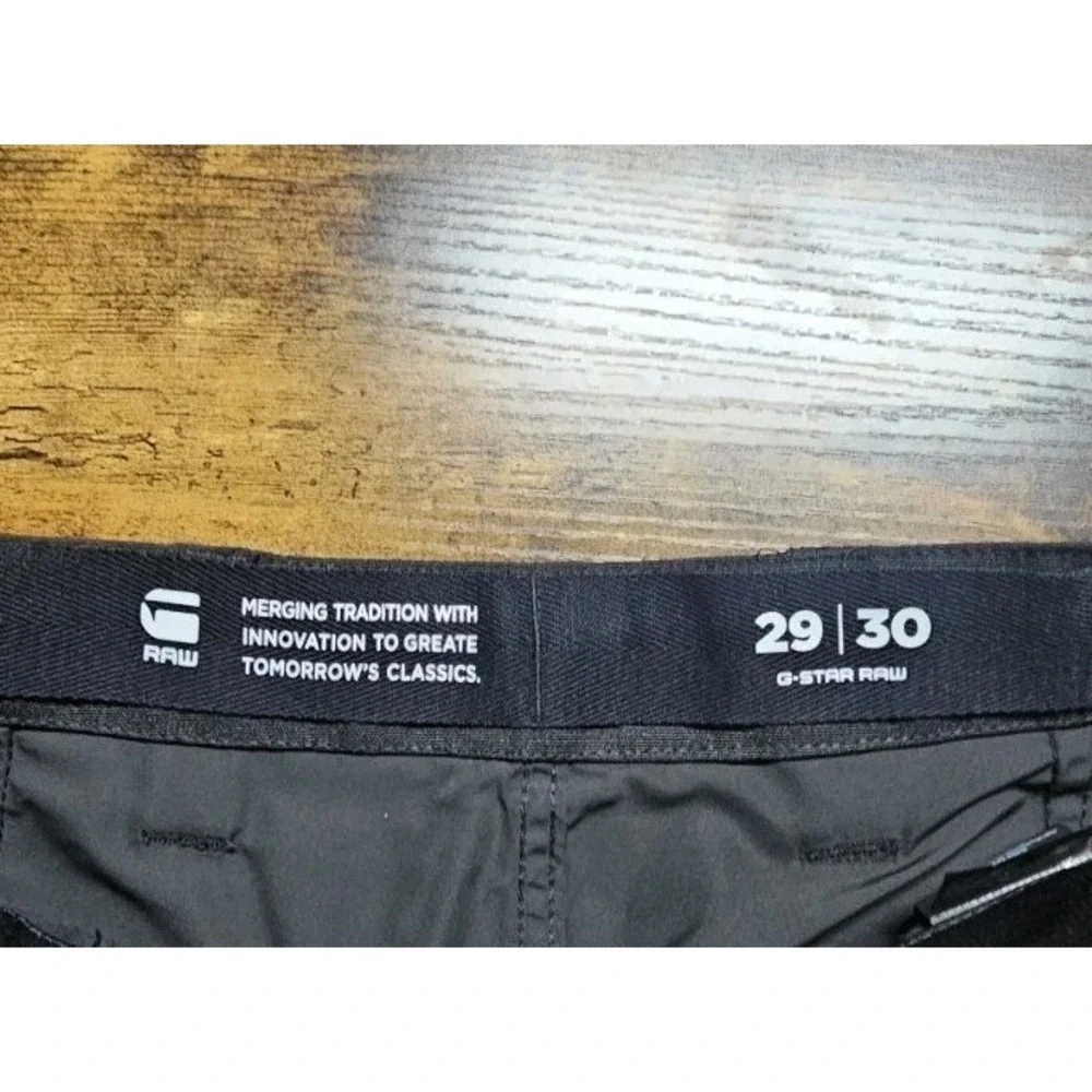 G-Star‎ Raw Men's Relaxed Knee Cargo Pants Neo Black 30x28 $210 New